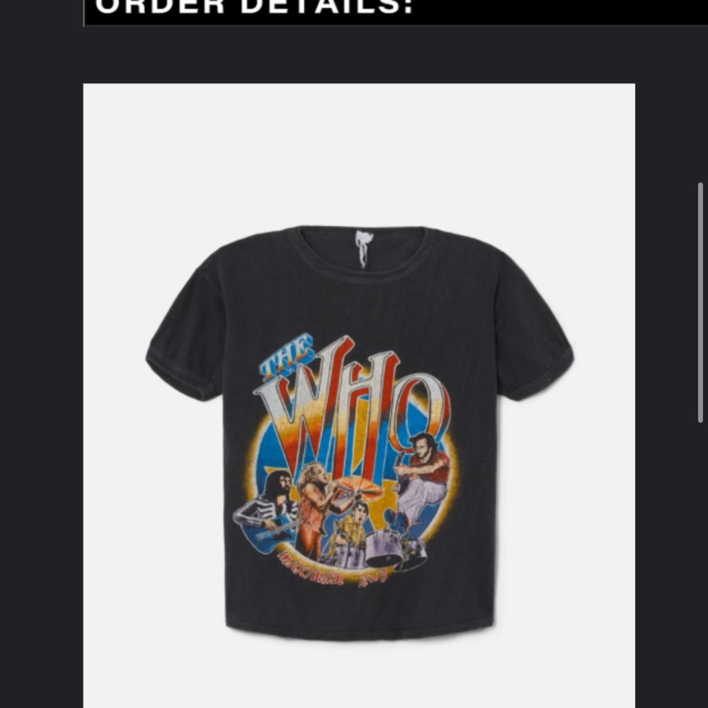 Vintage Band Tee The Who 1979